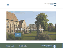 Tablet Screenshot of kings-school.co.uk